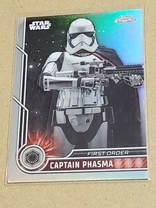 送料63円　topps　chrome　STAR WARS　リフラクター　キャプテン・ファズマ　スターウォーズ　EP7　フォースの覚醒