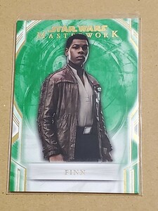 送料63円　99シリ　緑パラ　topps　STAR WARS　MASTER WORK　フィン　スターウォーズ　EP7　フォースの覚醒　ジョン・ボイエガ