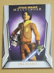 送料63円　50シリ　紫パラ　2021　topps　STAR WARS　MASTER WORK　エズラ・ブリッジャー　スターウォーズ　反乱者たち　レベルズ