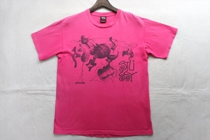 STUSSY ステューシー メンズ 半袖 Tシャツ M ピンク