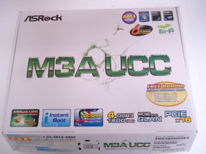 【KCM】amb-924★外箱傷み欠品あり未使用★【ASRock】マザーボード　M3A/UCC　480X　SB600 ATX AM3