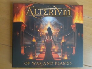 ALTERIUM of war and flames イタリアン女性ボーカル、バンド。sabatonカヴァー収録。輸入盤デジパック盤。