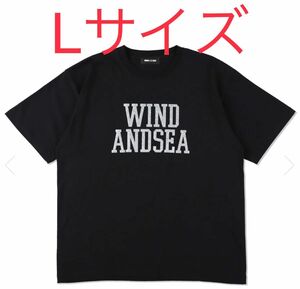 WIND AND SEA GLITTER LOGO S/S TEE BK L