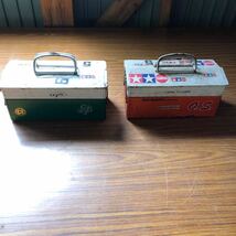 古い　ラジコン　ツールケース　tool box パーツケース　中身入り　昭和レトロ　パーツケース_画像2