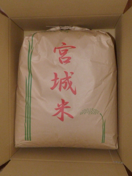 新米　令和5年　宮城県産　こがねもち白米25kg(袋含む)　米袋の状態で発送