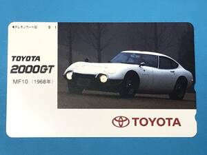 未使用　テレホンカード　☆ テレカ　TOYOTA　2000GT　MF10 ☆　50度数