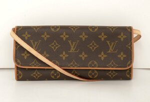 ルイヴィトン LOUIS VUITTON ポーチ モノグラム ポシェットツイン GM M51852 CA0909 保存袋付き → 2404LA019