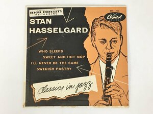 EPレコード Stan Hasselgard Classics In Jazz Capitol Records EAP 1-466 2405LO047
