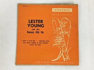 EPレコード LESTER YOUNG and the Kansas City Six COMMODORE CEP-41 2405LO040