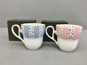 ノリタケ Noritake マグカップ2個まとめセット トゥルー・ラヴ ピンク/ブルー T89555 9438-2/9438-4 未使用 2405LS129