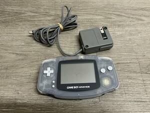 ☆ GBA ☆ ゲームボーイアドバンス ミルキーブルー 動作品 本体 アダプター GAMEBOY ADVANCE Nintendo 任天堂 9242