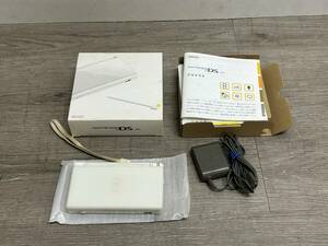 ☆ DSLite ☆ ニンテンドーDS Lite クリスタルホワイト 動作品 本体 タッチペン アダプター 箱 説明書 付属 Nintendo DS GBA 任天堂 8775