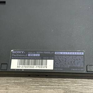 ☆ PS2 ☆ プレイステーション2 SCPH-70000 チャコールブラック 動作品 本体 コントローラー 純正アダプター 箱 説明書 付属 SONY 3579の画像9