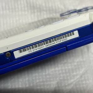 ☆ PSP ☆ プレイステーションポータブル PSP-3000 ホワイトブルー 動作品 本体 アダプター 箱 説明書 付属 バッテリー欠品 SONY 6244の画像3