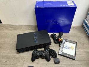 ☆ PS2 ☆ プレイステーション2 SCPH-30000 動作品 本体 コントローラー 箱 付属 Playstation2 SONY デュアルショック2 1600