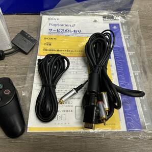 ☆ PS2 ☆ プレイステーション2 SCPH-30000 動作品 本体 コントローラー 箱 説明書 付属 Playstation2 SONY デュアルショック2 5366の画像3