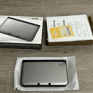 ☆ 3DSLL ☆ ニンテンドー3DS LL シルバーブラック 動作品 本体 タッチペン 箱 説明書 付属 Nintendo 3DS DS 任天堂 の画像1