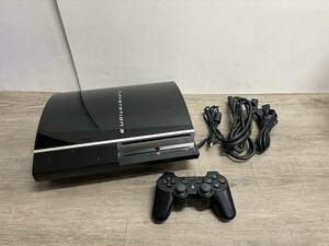 ☆ PS3 ☆ プレイステーション3 CECHL00 80GB クリアブラック 動作品 本体 コントローラー 付属 Playstation3 SONY デュアルショック3 6889