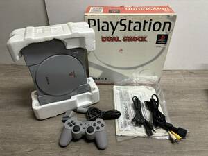 ☆ PS1 ☆ プレイステーション SCPｈ-7000 動作品 本体 コントローラー 箱 説明書 付属 初代プレステ PS アナログコントローラー 8960