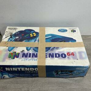 ☆ N64 ☆ ニンテンドウ64 クリアブルー 動作品 本体 コントローラー ケーブル アダプター 箱 付属 Nintendo 64 任天堂 ニンテンドー 2899の画像7