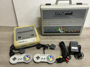 ☆ SFC ☆ スーパーファミコン 動作品 本体 コントローラー アダプター ケーブル ケース 付属 Nintendo SUPER FAMICOM 任天堂 8488