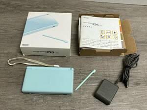 ☆ DSLite ☆ ニンテンドーDS Lite アイスブルー 動作品 本体 タッチペン アダプター 箱 説明書 付属 Nintendo DS GBA 任天堂 0889