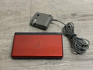 ☆ DSLite ☆ ニンテンドーDS Lite クリムゾンブラック 動作品 本体 アダプター タッチペン 付属 Nintendo DS GBA 任天堂 6734