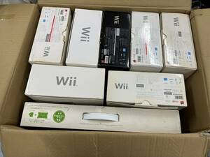 ☆ Wii ☆ ニンテンドー Wii 本体 7台 まとめ売り 未チェック ジャンク 現状販売 大量セット Nintendo 箱 説明書 シロ 任天堂