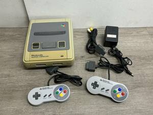 ☆ SFC ☆ スーパーファミコン 動作品 本体 コントローラー アダプター ケーブル 付属 Nintendo 任天堂 SUPER FAMICOM 5933