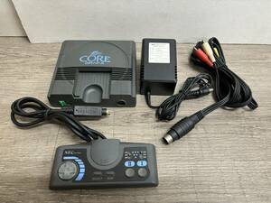 ☆ PCEngine ☆ PCEngine GRAFX 動作品 本体 コントローラー アダプター　ケーブル 付属 PCエンジン グラフィックス 3096