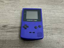 ☆ GB ☆ ゲームボーイカラー パープル 動作品 本体のみ Nintendo 任天堂 GAMEBOY COLOR GBCニンテンドー 7557_画像1