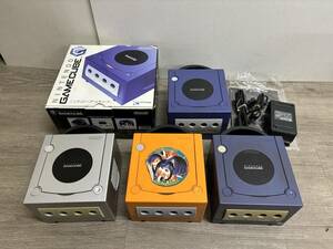 * GC * Game Cube body orange other 4 pcs set sale Junk Nintendo GAME CUBE nintendo violet silver 
