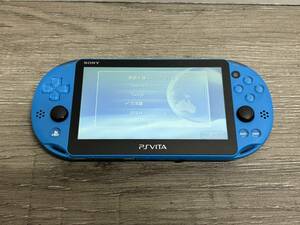 ☆ VITA ☆ Playstation VITA PCH-2000 アクアブルー 動作品 本体のみ プレイステーションヴィータ PSVITA SONY 8276