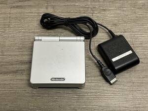 ☆ GBA ☆ ゲームボーイアドバンス SP プラチナシルバー 動作品 本体 アダプター 付属 Nintendo GAMEBOY ADVANCE SP 任天堂 9320