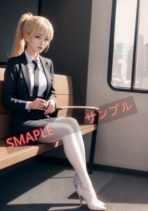 高画質　制服　美女　アートポスター 　印刷物 美人 セクシー　写真　モデル かわいい イラスト　A4ポスター　匿名配送　A4サイズ　PX10-53