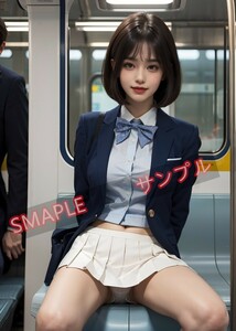 高画質　制服　美女　アートポスター 　印刷物 美人 セクシー　写真　モデル かわいい イラスト　A4ポスター　匿名配送　A4サイズ　XP368