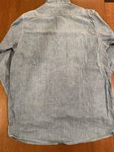 50s Searsシャンブレーシャツマチ付きビンテージワークシャツ 長袖 /後付けシアーズチンスト_画像9
