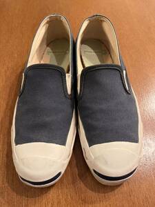  rare 80s Converse Jack purcell USA made / slip-on shoes sneakers Loafer zipper Taylor all Star 70s80s Vintage post-putting 