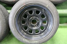 デイトナ? スチールホイール 15X6.5J? 195/55R15 5本セット ラシーンフォルザ 背面タイヤ スペア 35865 5X766_画像5