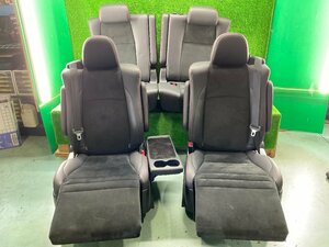 弐 Vellfire後期 AN2008Genuine ハーフレザー セカンドSeat 3列目 キャプテン オットマン ゴールデンアイズ セパレート 35261 PZ30