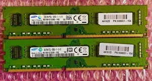 W134☆ SAMSUNG DDR3L PC3L-12800U-11-13-B1 8GB×2 計16GB デスクトップ用メモリ Memory メモリー 動作確認済み 