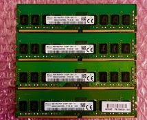 W127☆ SKhynix DDR4 PC4-2133P-UA1-11 4GB×4 計16GB デスクトップ用メモリ Memory メモリー 動作確認済み _画像1