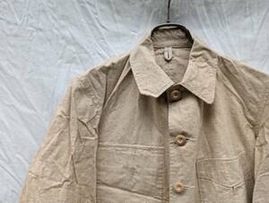 DEADSTOCK デッドストック 戦中 Vポケット 木製ボタン ワークジャケット JAPAN VINTAGE ジャパンヴィンテージ 日本の古い服 WW2 戦争資料