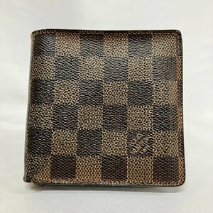 ※※LOUIS VUITTON ルイヴィトン N61675 ダミエ ポルトフォイユ マルコ 二つ折り 財布 ウォレット メンズ レディース ブラウン系※※