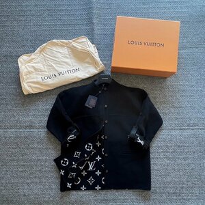 ▽▼【未使用/極美品/現行品/希少】ルイヴィトン Louis Vuitton モノグラム コート アウター シグネチャー サイズ34 ブラック レディース▼