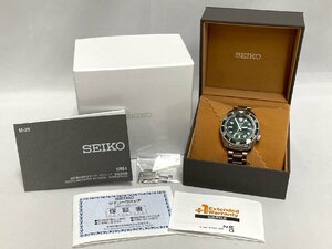  beautiful goods! operation goods Seiko Prospex SBEJ009 6R54-00D0 large . sho flat have on model self-winding watch AT green face Divers 200M GMT written guarantee attaching 