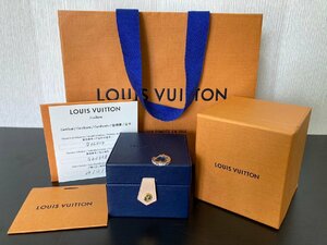 割と美品●Louis Vuitton ルイヴィトン ピアス 750 K18 WG ダイヤモンド 片方 メンズ レディース AU750 Q06014 ●