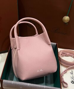 Loro Piana イタリア　ロロピアーナ　ハンドバッグ　レザー　2way　斜め掛け　本革　バケツバッグ　1683