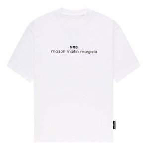 送料無料　MM6　メンズ　Tシャツ　無地　文字ロゴ　半袖　丸首　1720-48