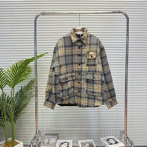 Maison Margiela マルタンマルジェラ　メンズ　ジャケット　アウター　チェック柄　背中ロゴ　M-XL　サイズ選択可能　MM6　3032